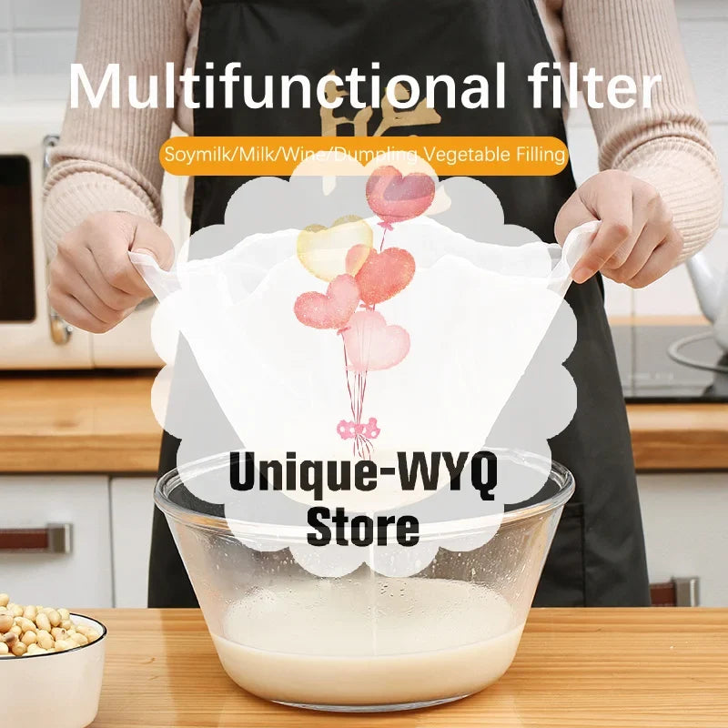 Reusable Nylon Mesh Filter Bag – Soy Milk, Coffee & Juice