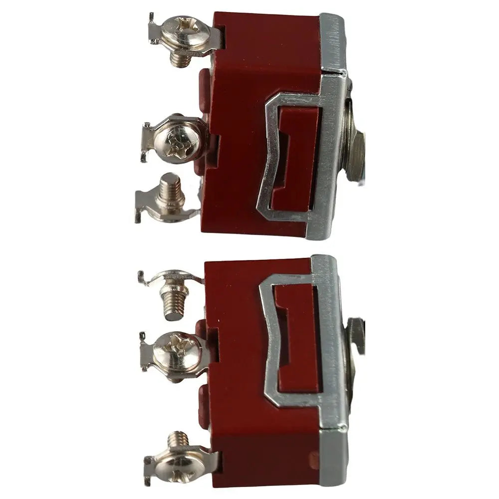 2Pcs Heavy Duty Metal Toggle Switch 15A 250V 3-Pin ON/OFF/ON