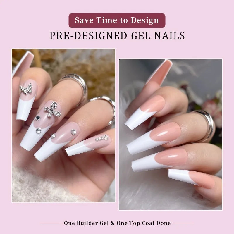288 Pcs Press On Nails – Colorful Mixed Oval & Square Full Cover Tips