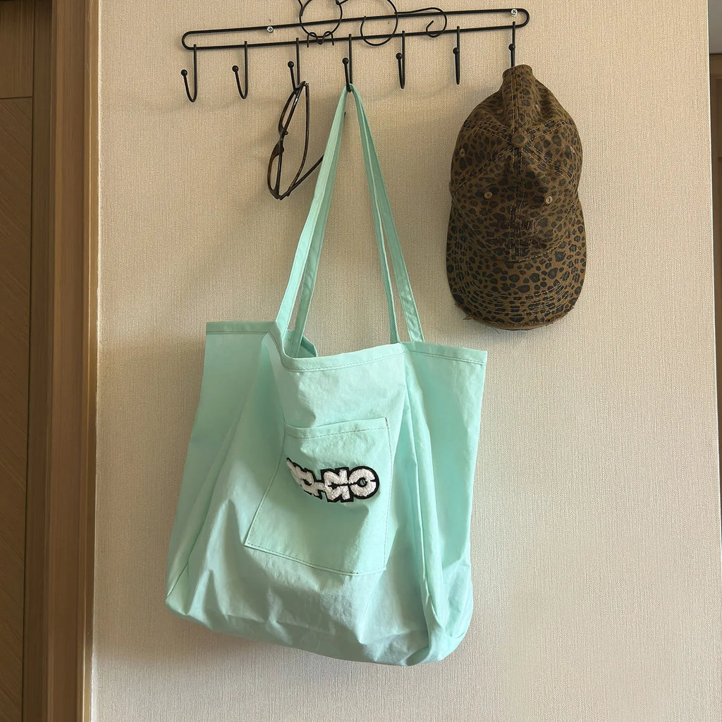 Women's Large Nylon Tote Shoulder Bag – Casual Commuter