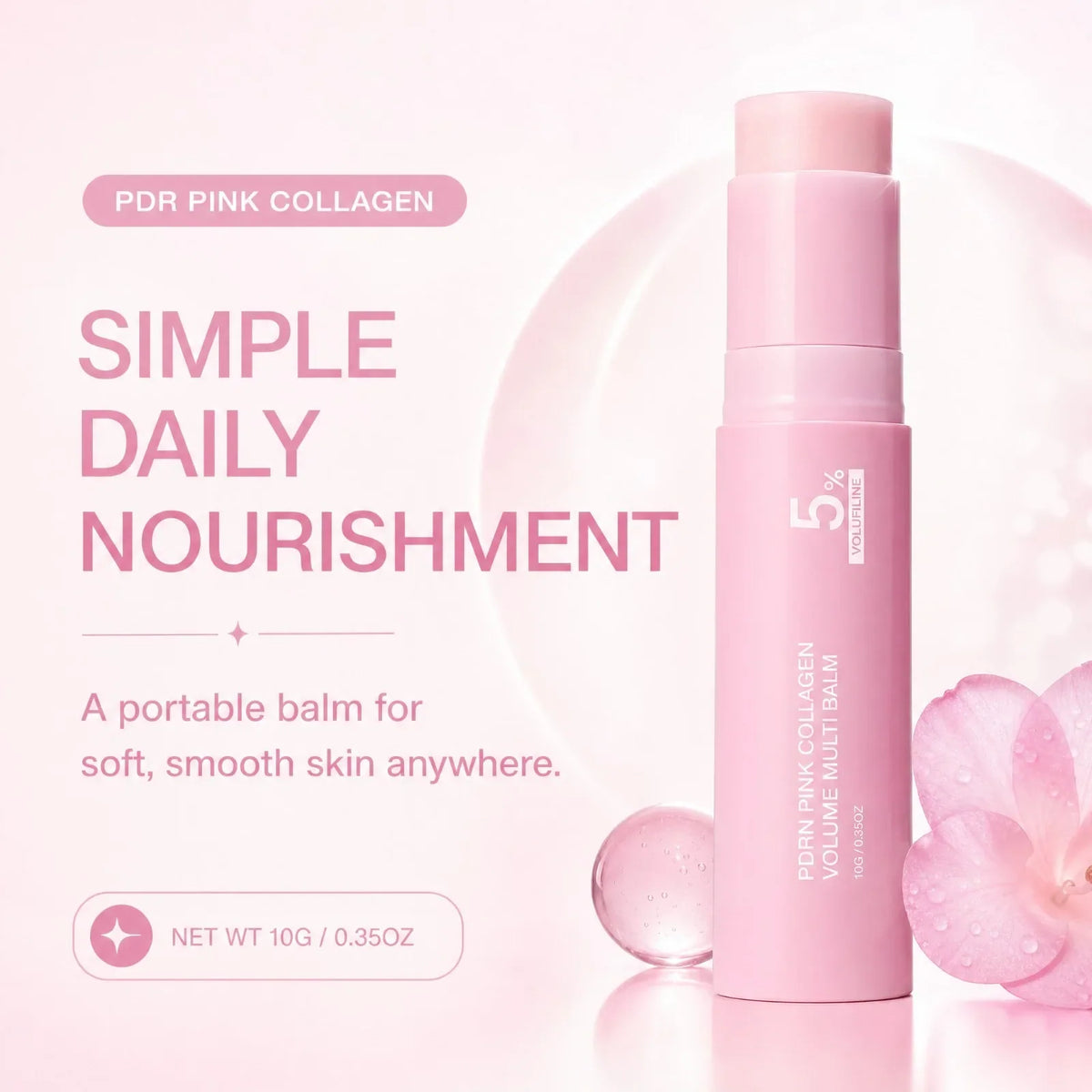PDRN Pink Collagen Multi Balm Stick – Face, Neck & Eye