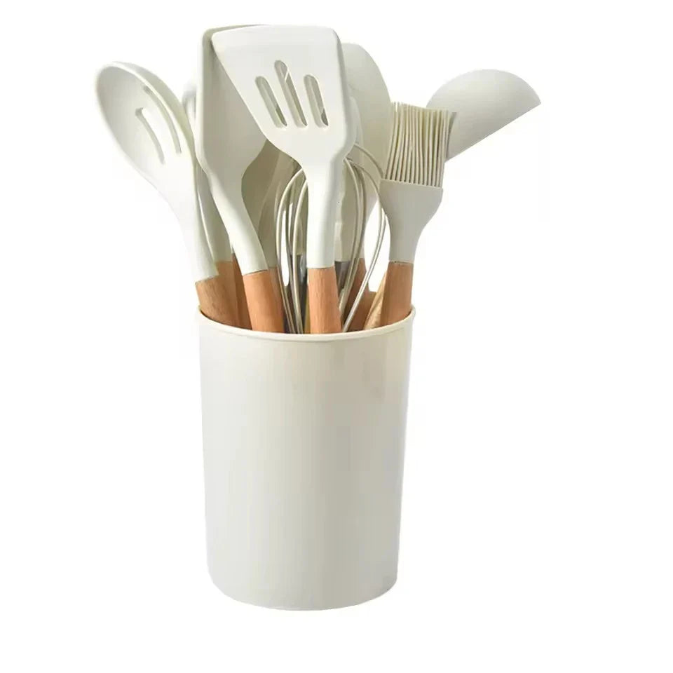 12-Piece Silicone Kitchen Utensil Set with Holder | Nixie
