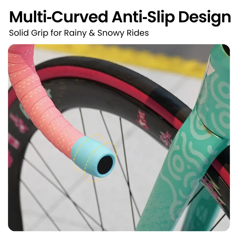 Silicone Bike Handlebar End Plugs – Multi-Color Bar Caps