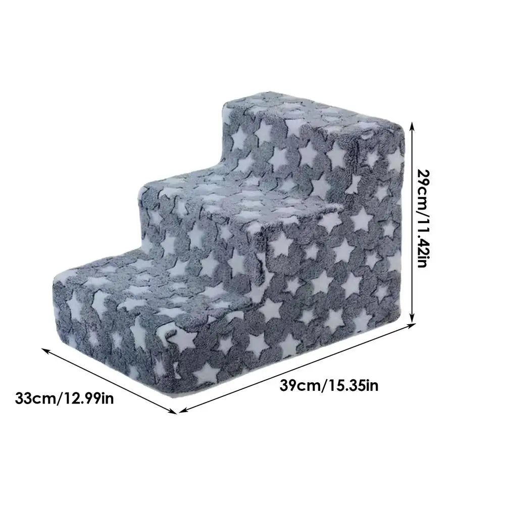 Washable Non-Slip Dog Stairs – Pet Steps for Sofa & Bed