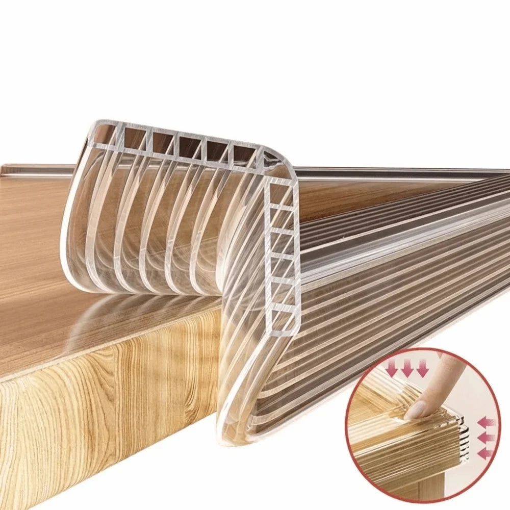 Transparent Corner Guard Strip – Self-Adhesive PVC Edge Protector