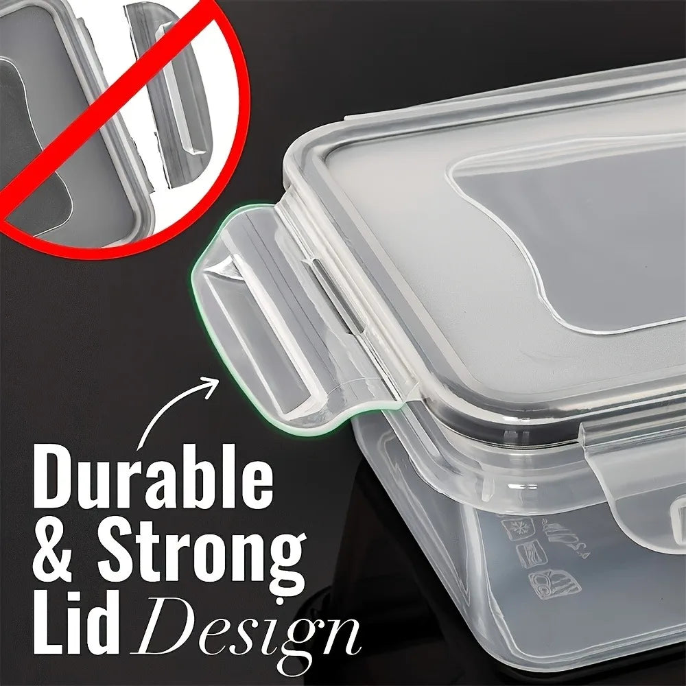 8-PC BPA-Free Airtight Food Containers with Locking Lids