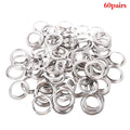 Silver Curtain Rings 4cm Aluminum – 10/30/60 Pairs