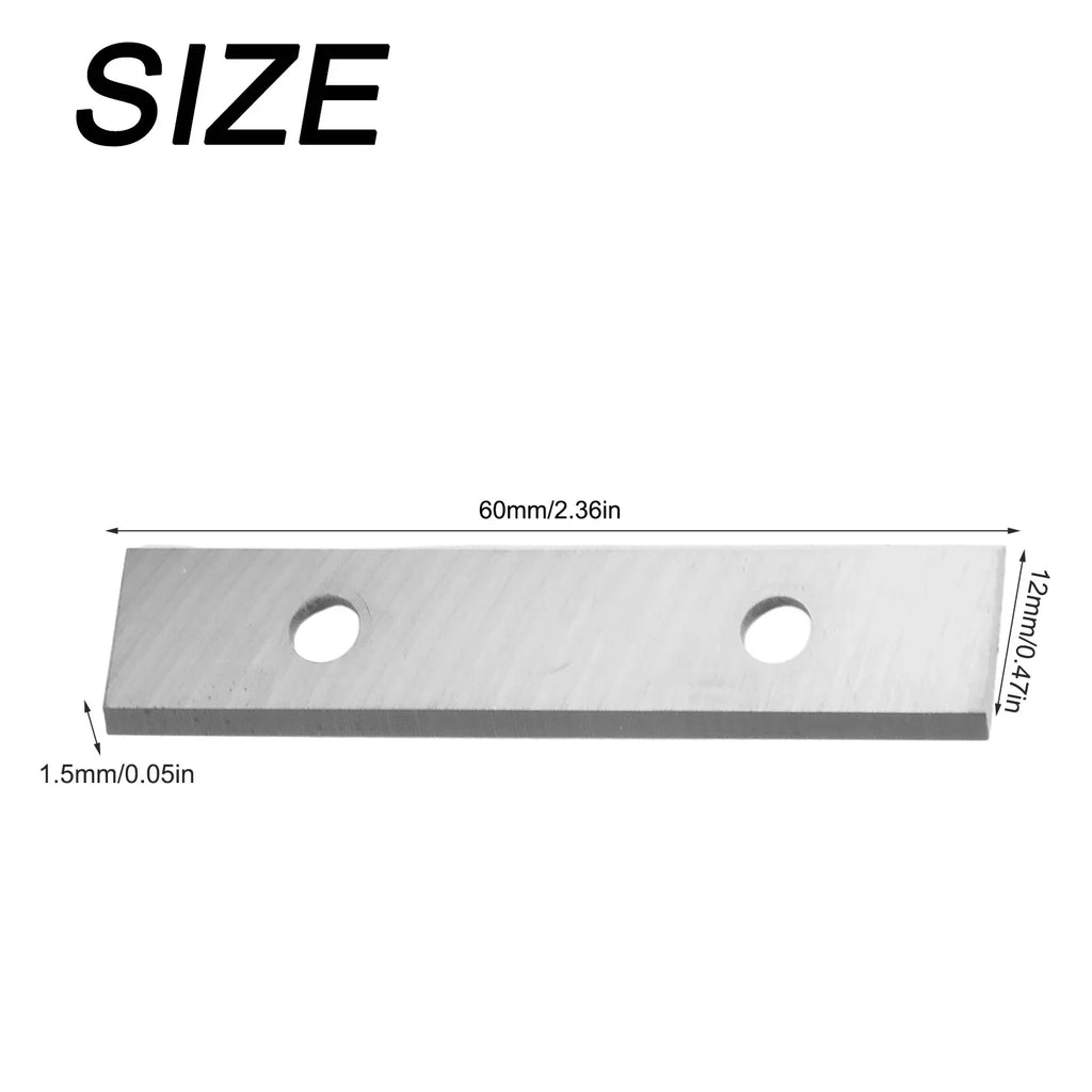 DAZZLEEX 10pc Carbide Scraper Blades 60x12x1.5mm