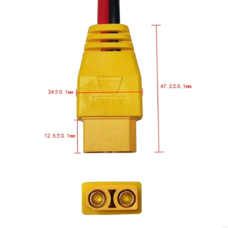 XT90 Panel Mount Extension Cable Male to Female 10AWG DIY