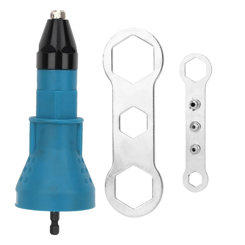 3-Piece Rivet Drill Attachment & Riveting Gun Adapter Set