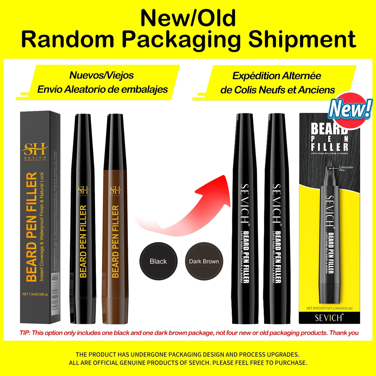 Sevich Beard Filling Pen Kit – Waterproof Shaping & Coloring