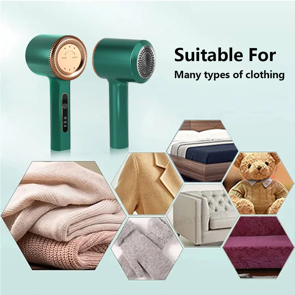 Raugee LED Digital Fabric Shaver – Portable Lint Remover