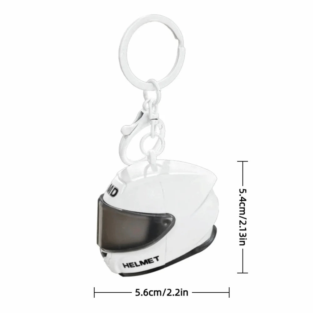Light-Up Helmet Keychain – Mini LED Cartoon Bag Charm