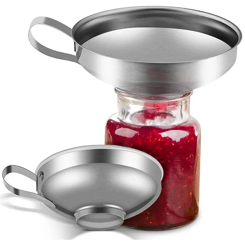 Stainless Steel Wide Mouth Canning Funnel – 2 Sizes
