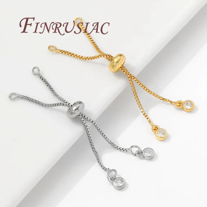 18K Gold Plated Box Chain Extender – Necklace & Bracelet DIY