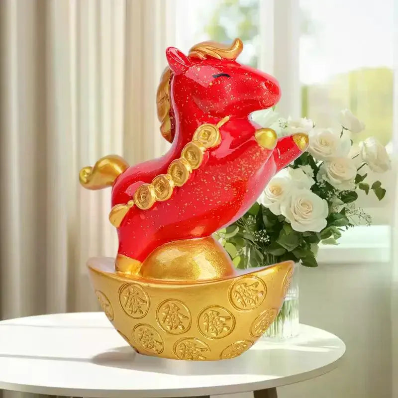 Feng Shui Crystal Horse Sculpture – Zodiac Horse Ornament