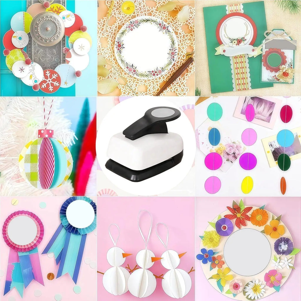 Round Craft Hole Punch – Shape Cutter for Scrapbook & Cards