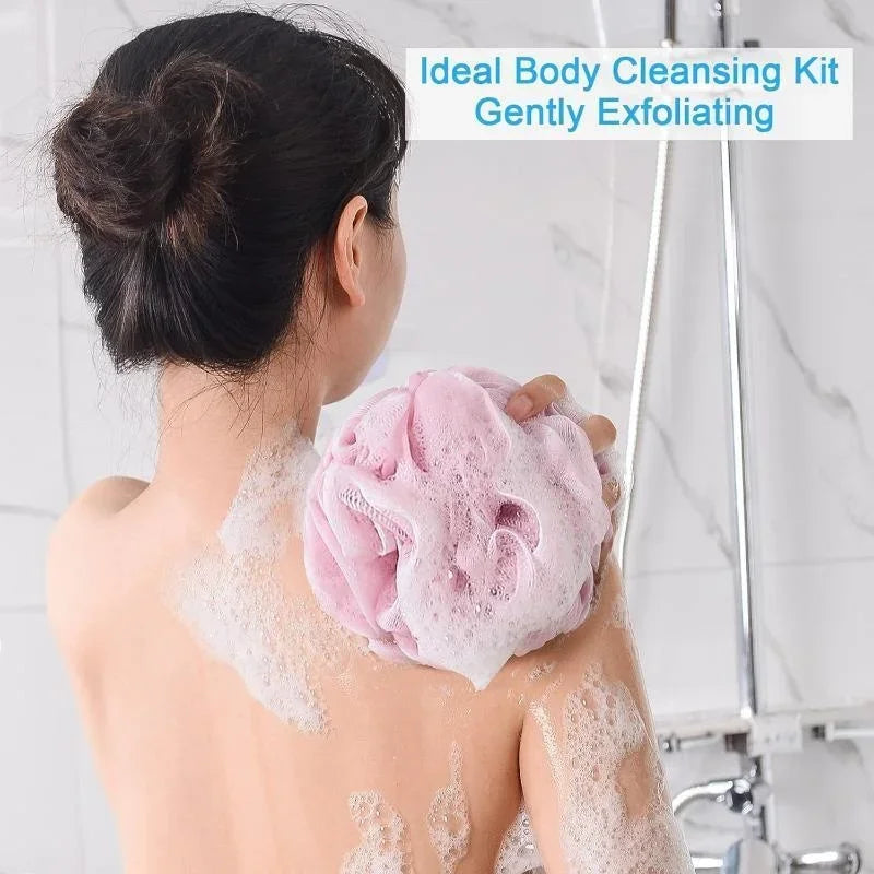 Large Mesh Bath Sponge Ball – Rich Lather Body Scrubber
