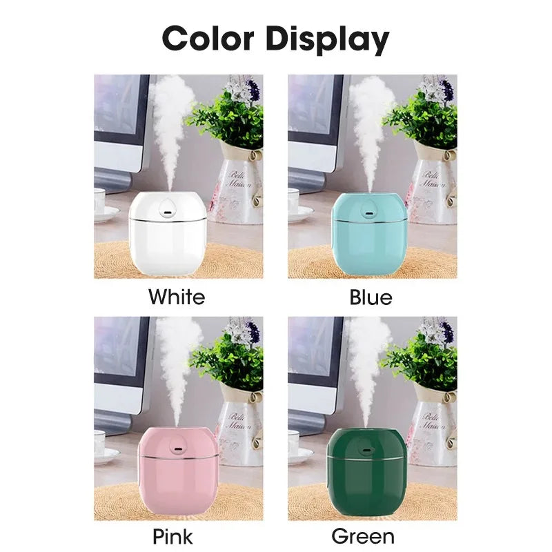 USB Mini Humidifier 280ml – Portable Quiet Mist for Car & Home