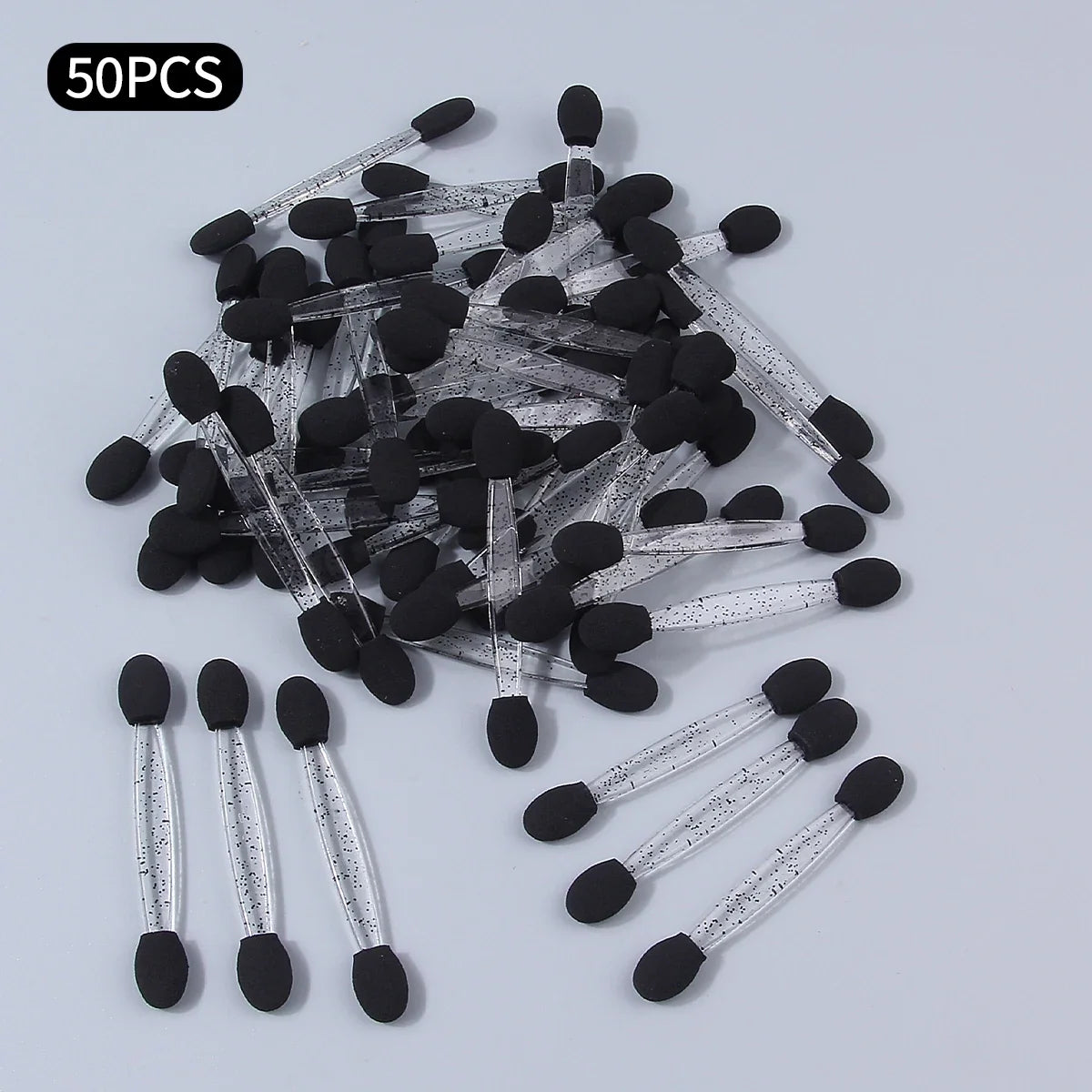 50Pcs Disposable Double-End Sponge Eyeshadow Applicators