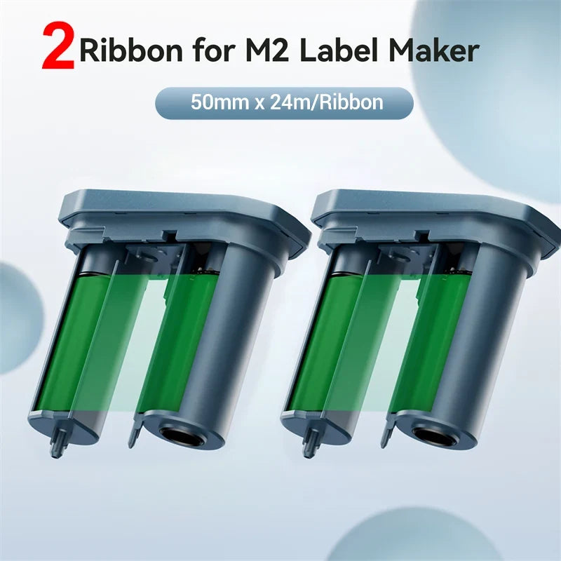 Niimbot M2 Carbon Ribbon 2-Pack | Black Red Gold Blue White
