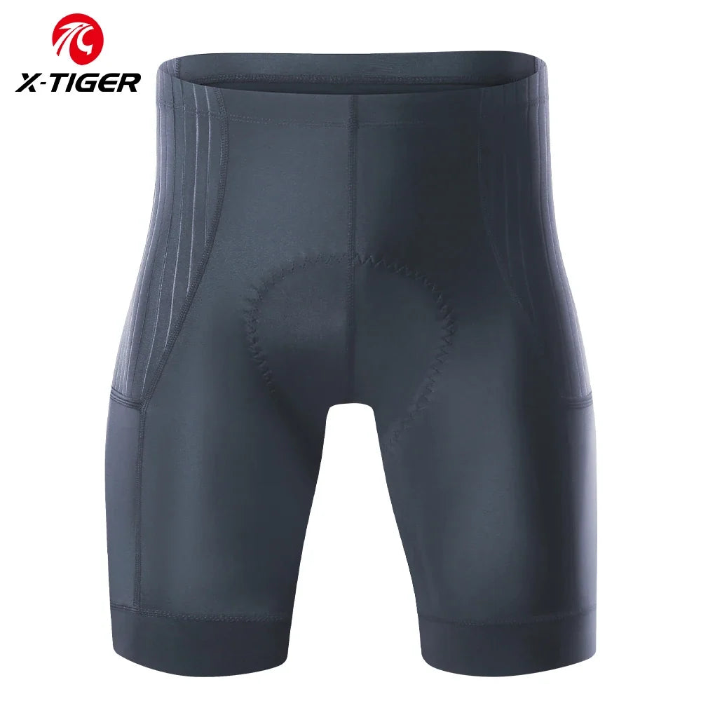 X-TIGER Men's Padded Cycling Shorts – MTB Road Bike Lycra