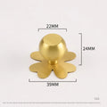 Brass Cabinet Pull with Backplate | Minimalist Gold Drawer Handle
