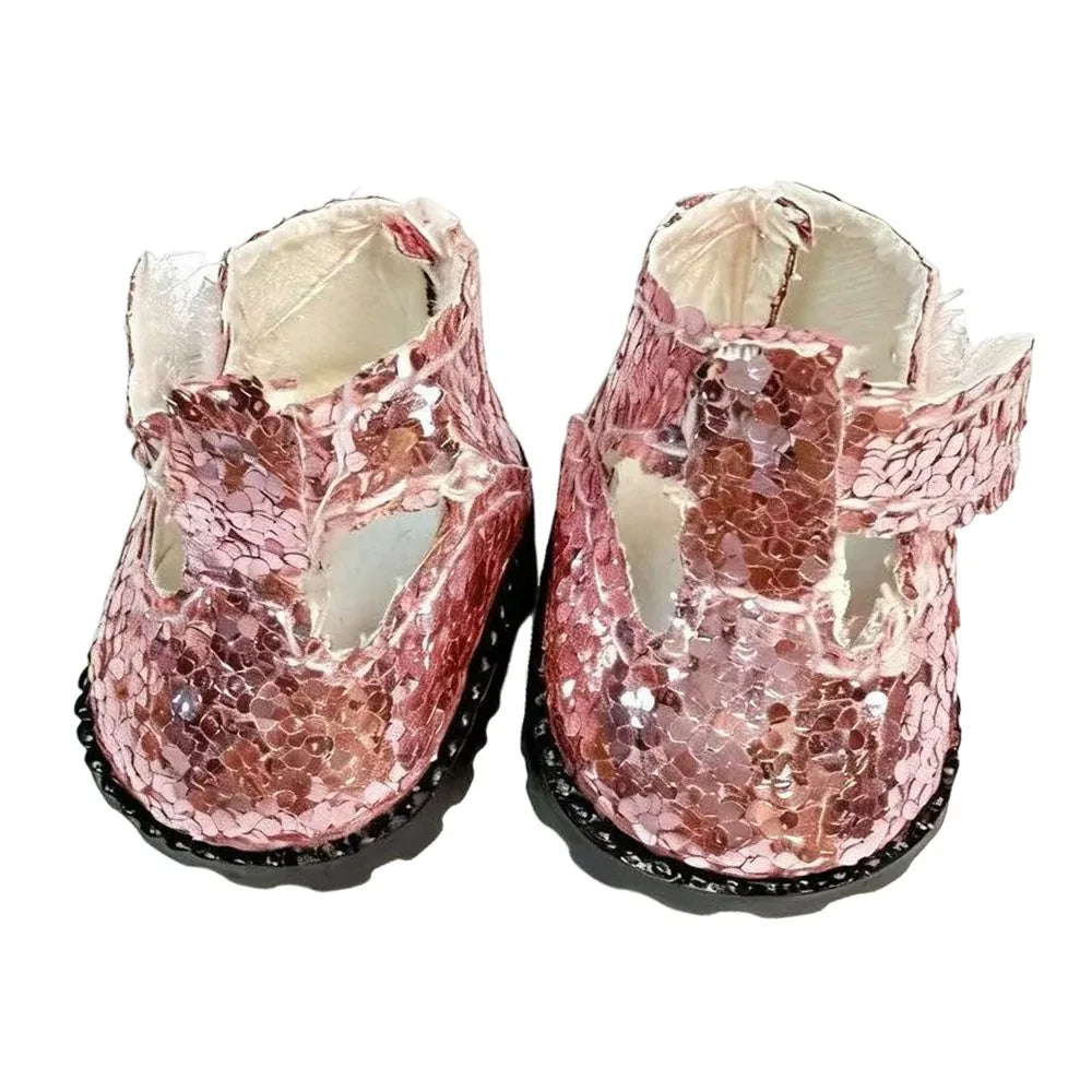 Miniature Sequin Doll Shoes 3.5cm | 1/6 Scale Dress-Up Gift