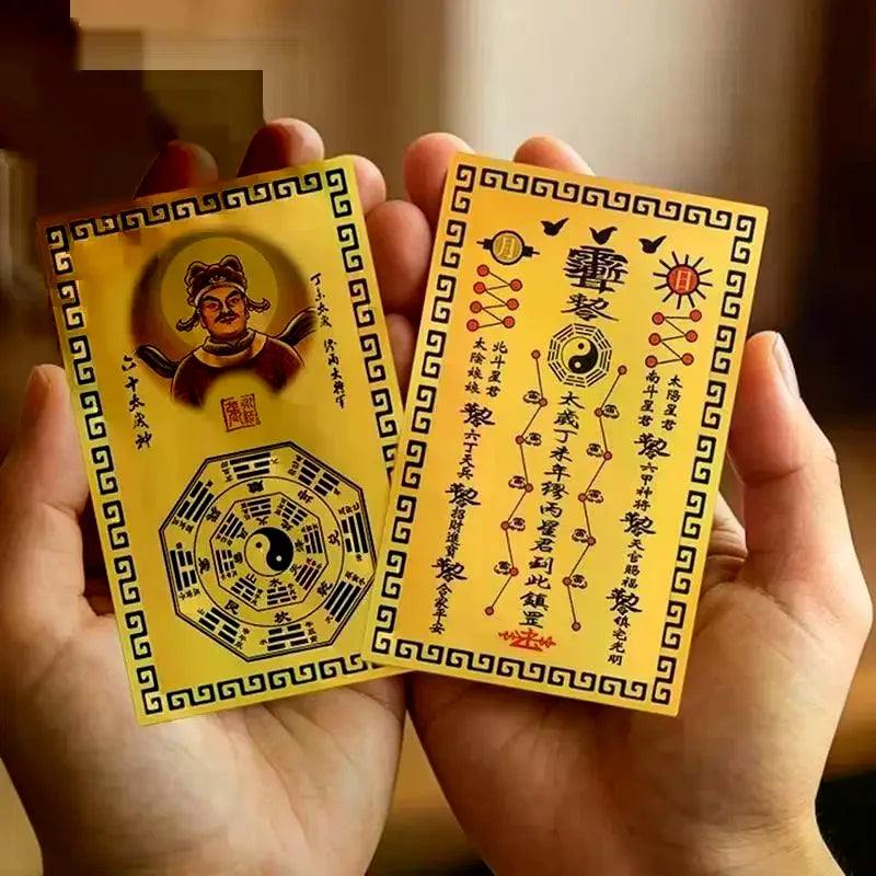 2027 Tai Sui Miao Bing Gold Metal Card – Feng Shui Good Luck
