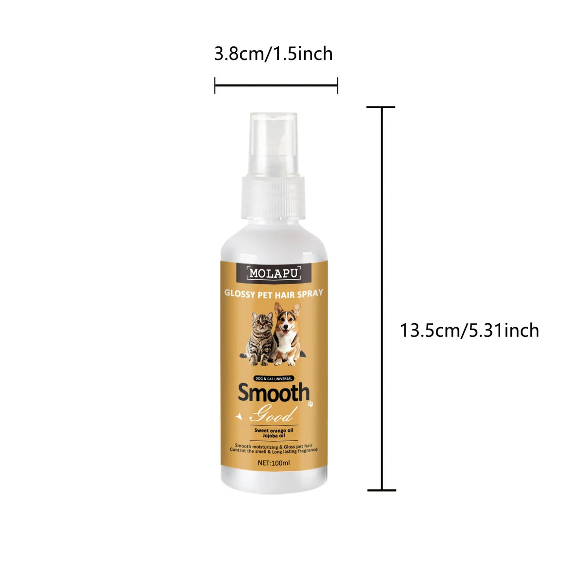 Pet Coat Conditioner Spray 100ml – Soft, Silky & Detangling