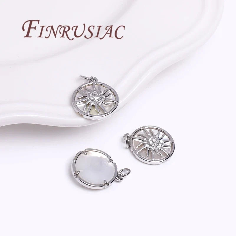 18K Gold Plated Shell Charms – DIY Necklace Pendant Findings