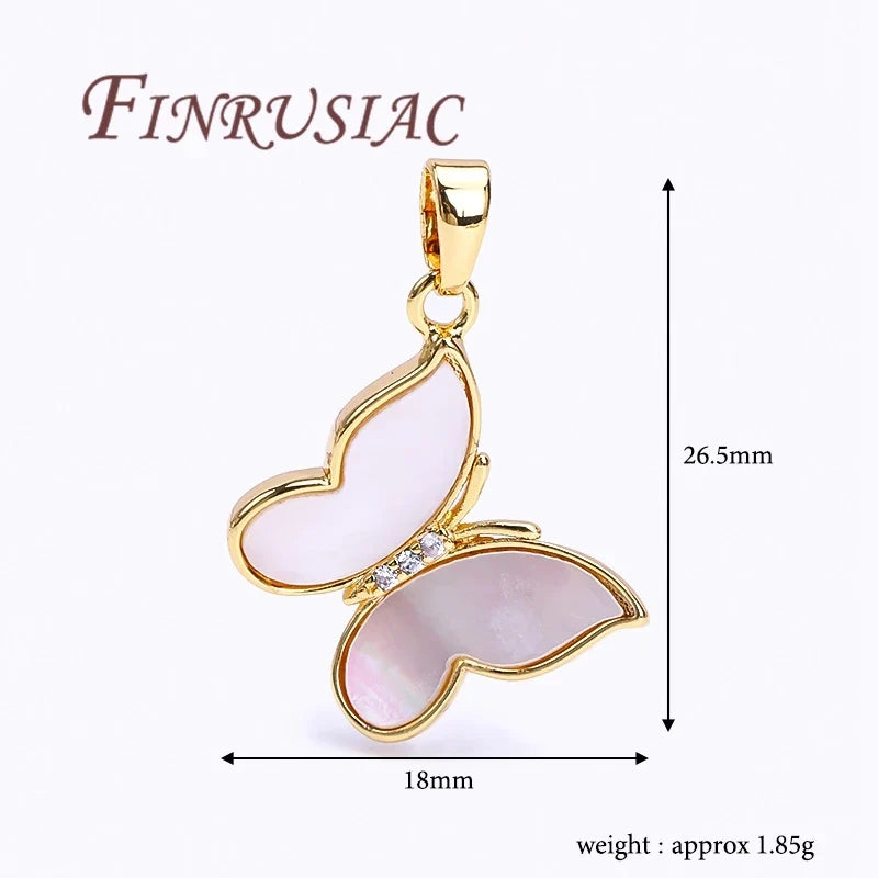 18K Gold Plated Shell Charms – DIY Necklace Pendant Findings
