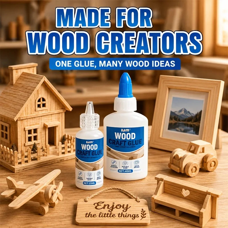 White Wood Craft Glue – Woodworking & Model Building Adhesive