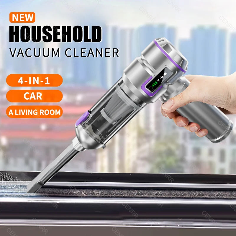 CENRR Cordless Car Vacuum – Handheld Wireless Powerful Suction