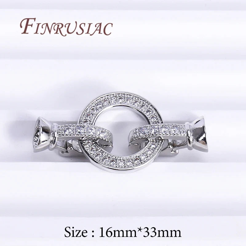 18K Gold Plated Zircon Clasp Connectors – DIY Jewelry Making