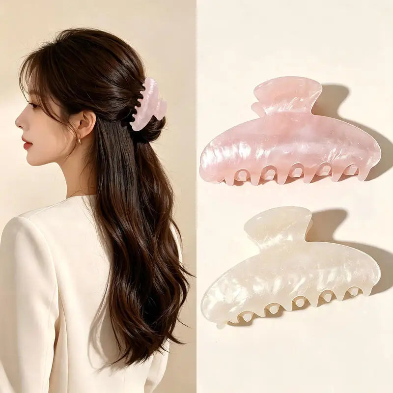 Korean Jelly Shark Hair Claw Clip – Elegant Women's Updo