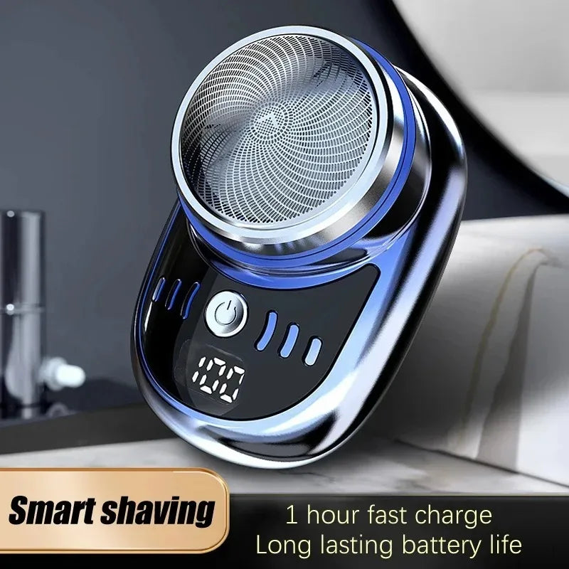 Portable Mini Electric Shaver – Men's Rechargeable Travel Razor