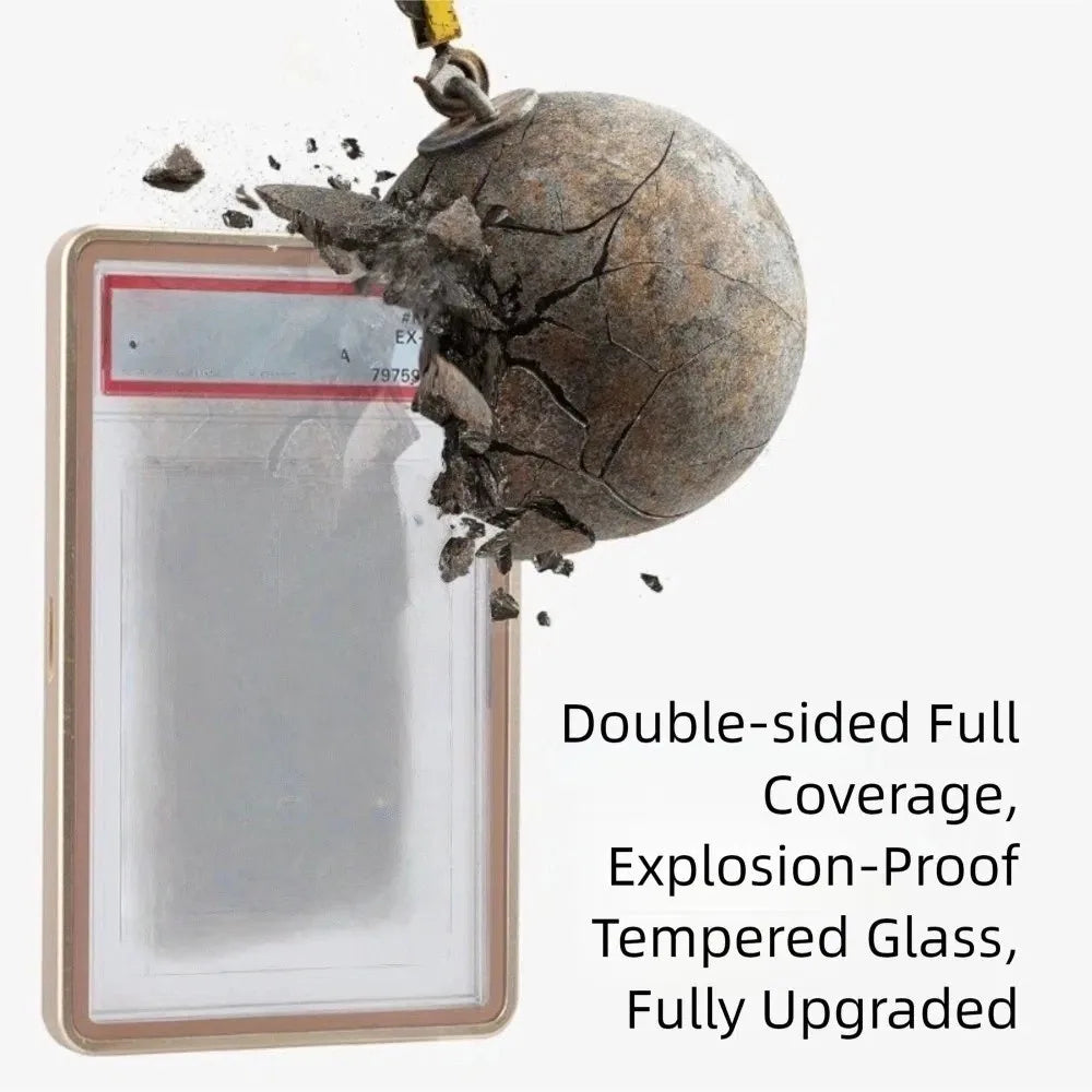 UV-Resistant Metal Slab Case | Magnetic Trading Card Protector