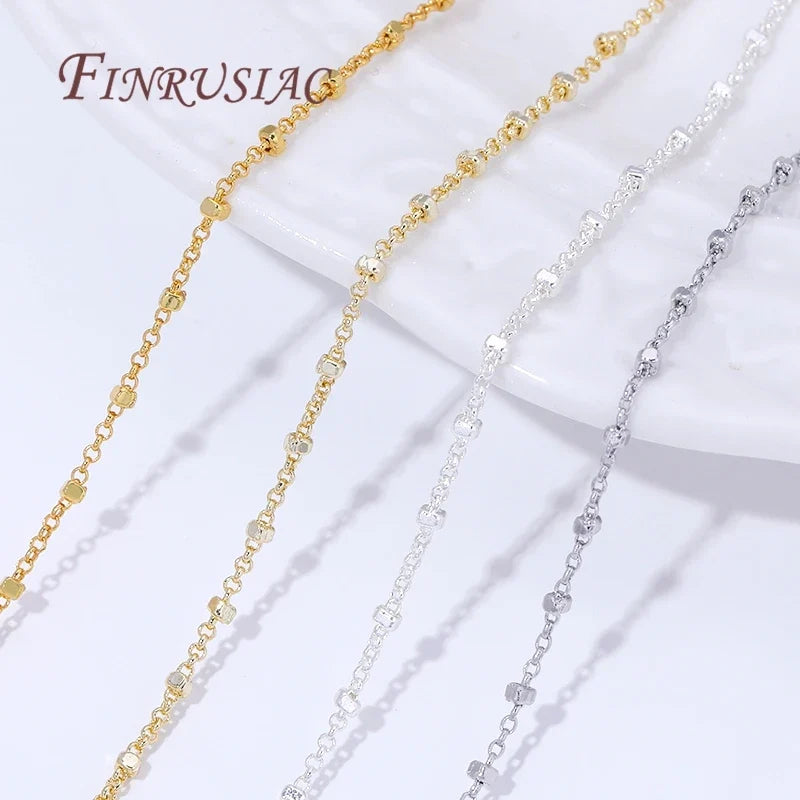18K Gold Plated Bead Chain Necklace 50cm | DIY Jewelry Making