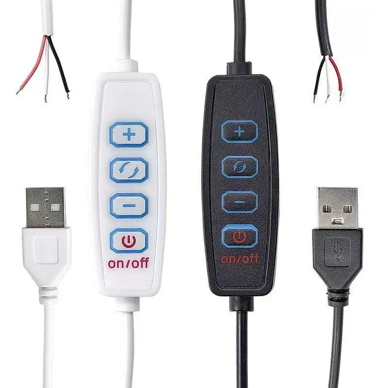 USB 5V 4-Key LED Dimmer Controller 2CH CCT Bicolor Switch