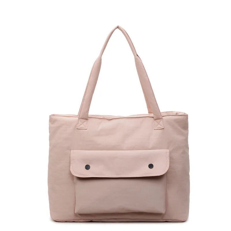 Women's Large Capacity Lightweight Cotton Tote Shoulder Bag