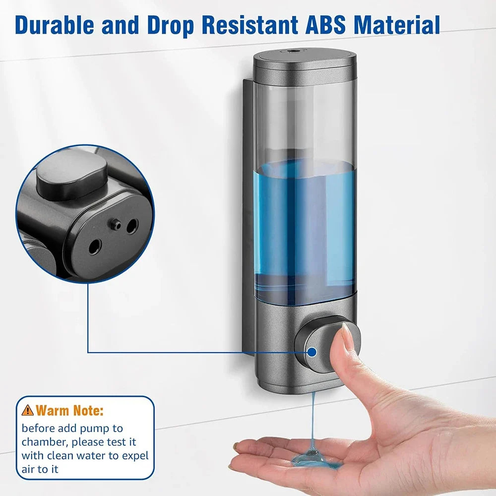 300ml Wall-Mounted Manual Liquid Soap Dispenser | Bathroom