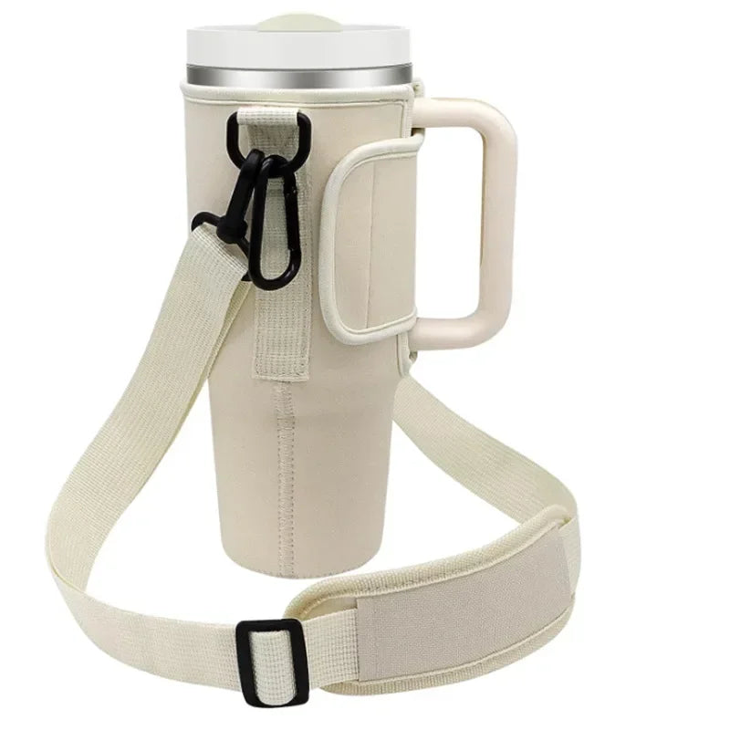 40oz Tumbler Shoulder Strap Carrier Bag | Foldable Cup Sleeve