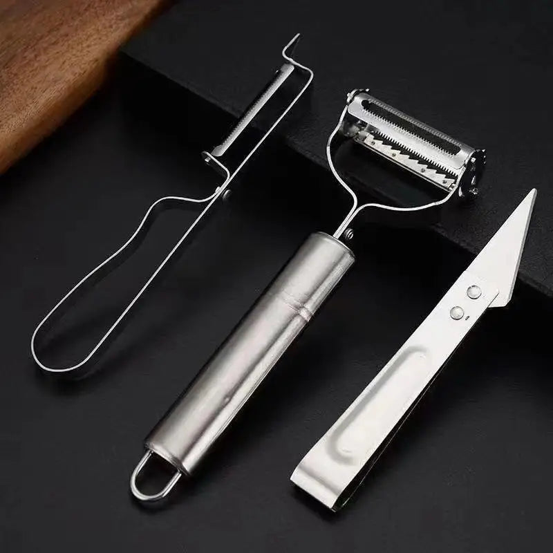 Stainless Steel Vegetable Peeler Set 1 or 3 Pcs | Kitchen Tool