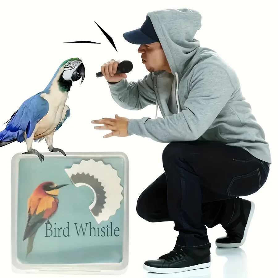 Metal Bird Whistle Toy – Realistic Chirps, Attracts Birds