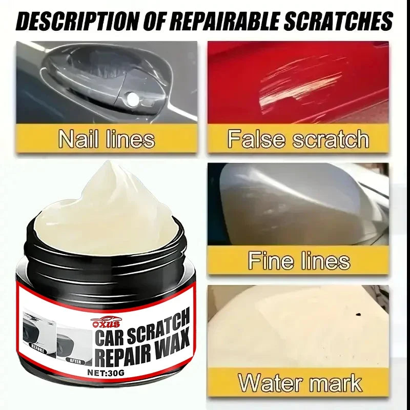 Car Scratch Remover Kit – Polishing Wax & Swirl Repair Tool