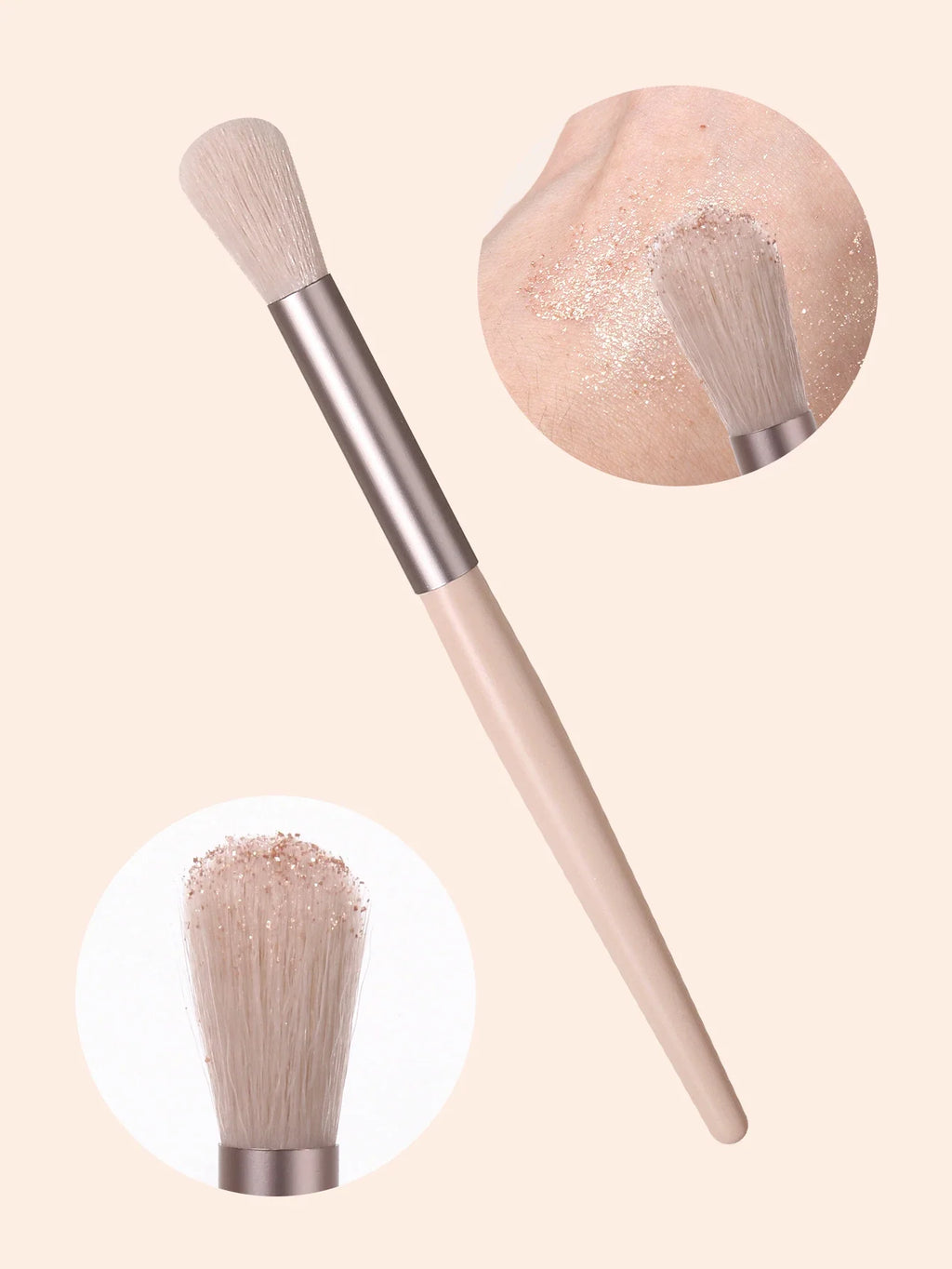 2Pcs Nose Shadow & Highlighting Makeup Brushes – Soft Bristles