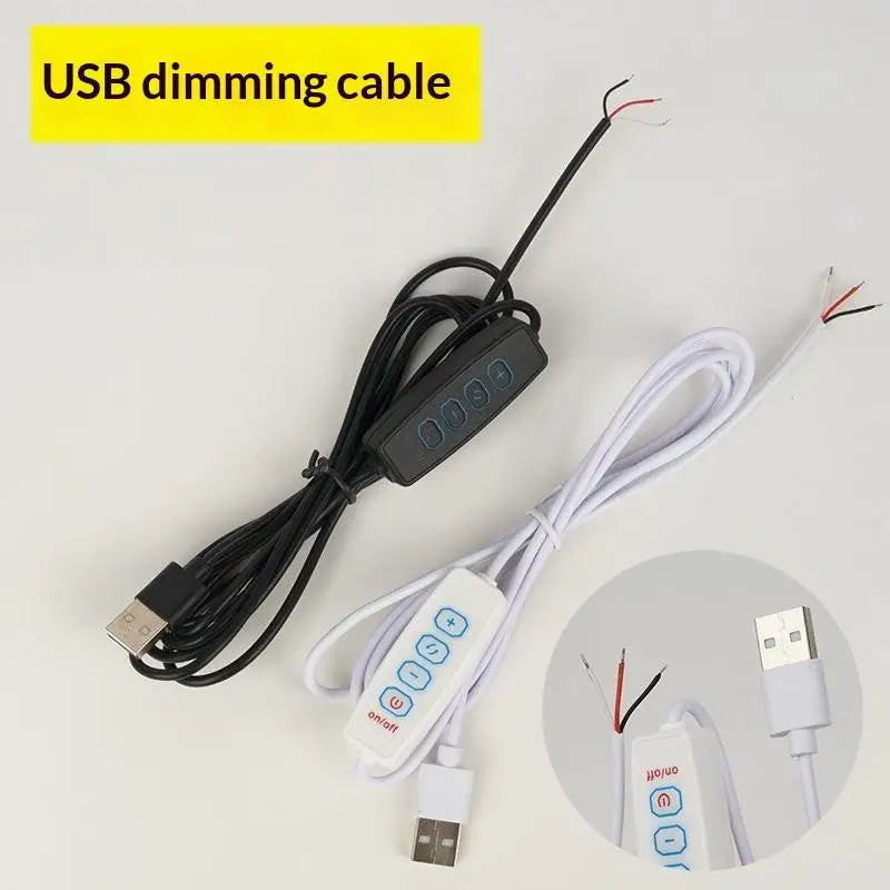 USB 5V 4-Key LED Dimmer Controller 2CH CCT Bicolor Switch