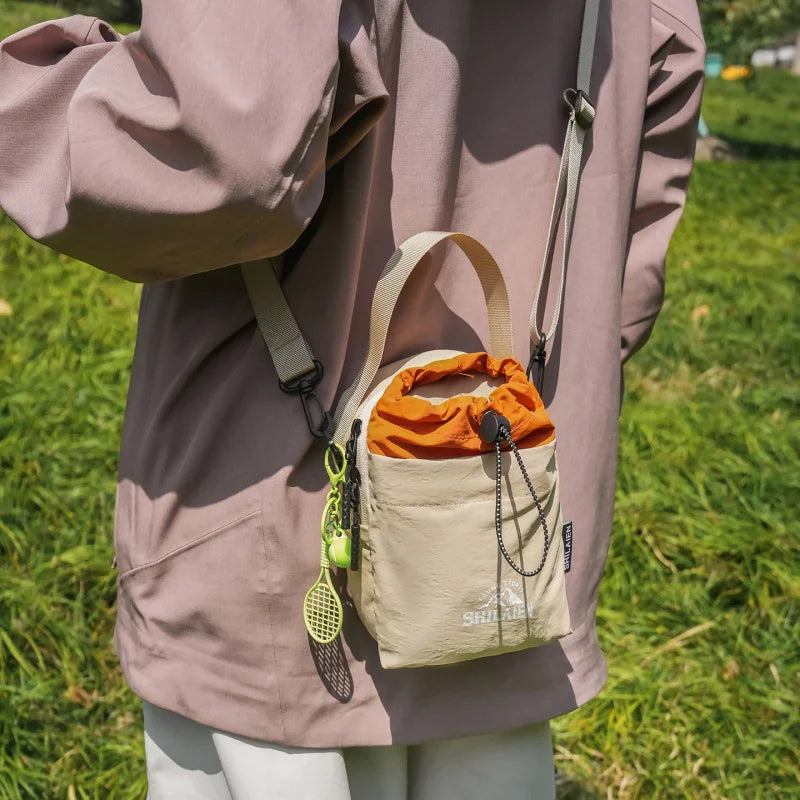 Nixie Drawstring Water Bottle Crossbody Bag – Nylon