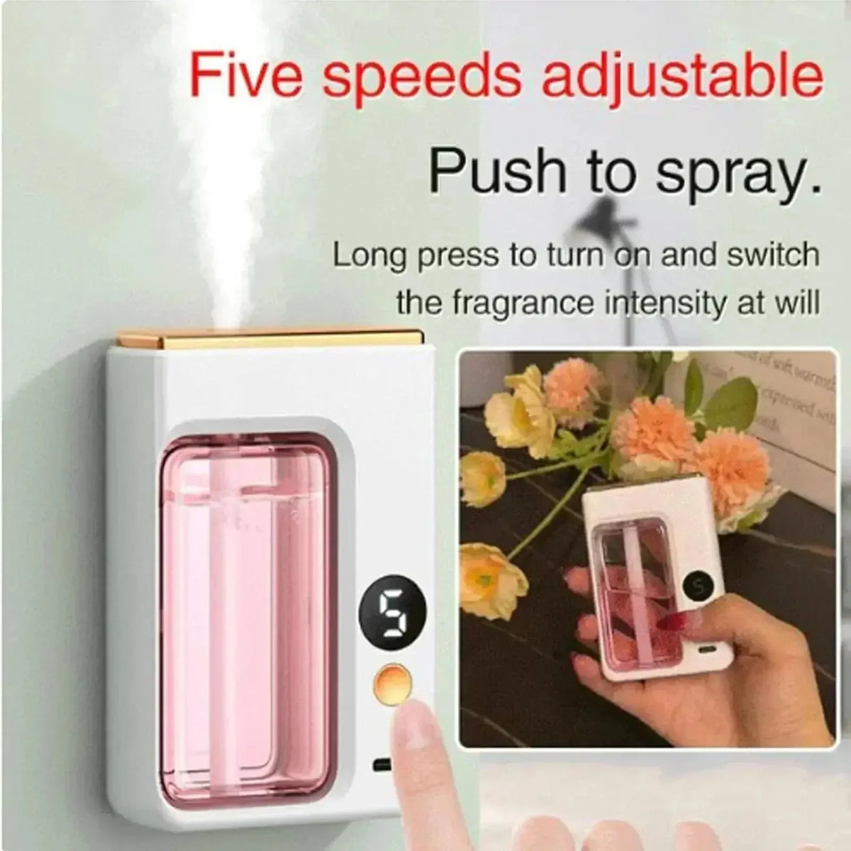 Wireless Wall Aromatherapy Diffuser – Auto Fragrance Spray